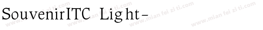 SouvenirITC Light字体转换